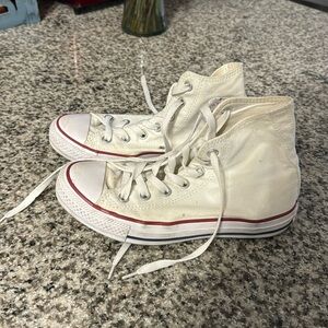 White Hightop Converse